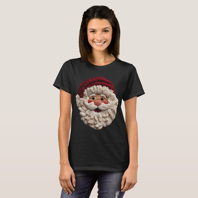 Holiday Fun - Faux Yarn Santa  T-Shirt (Vorne ganz)