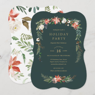Holiday Garland Party Einladung