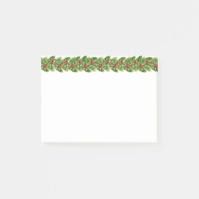 Holiday Garland Post-it-Hinweise Post-it Klebezettel (Vorderseite)