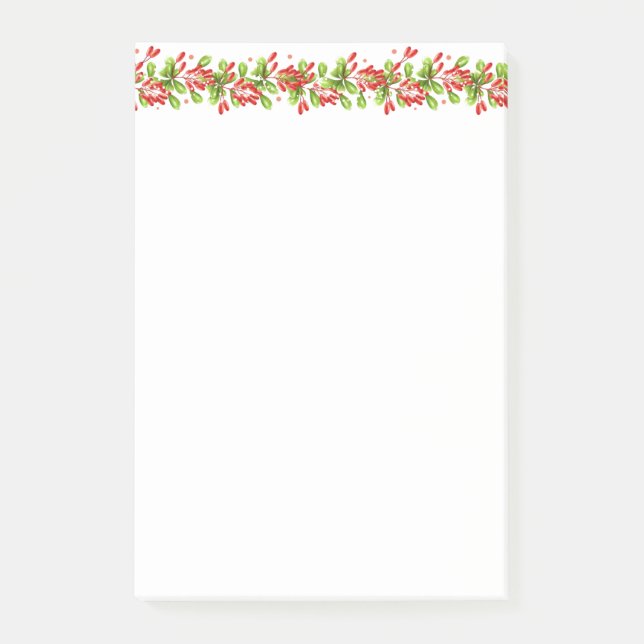 Holiday Garland Post-it-Hinweise Post-it Klebezettel (Vorderseite)