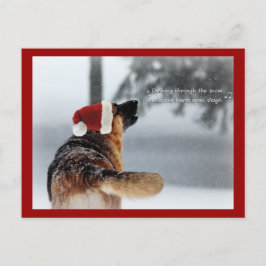 Holiday German Shepherd Feiertagspostkarte