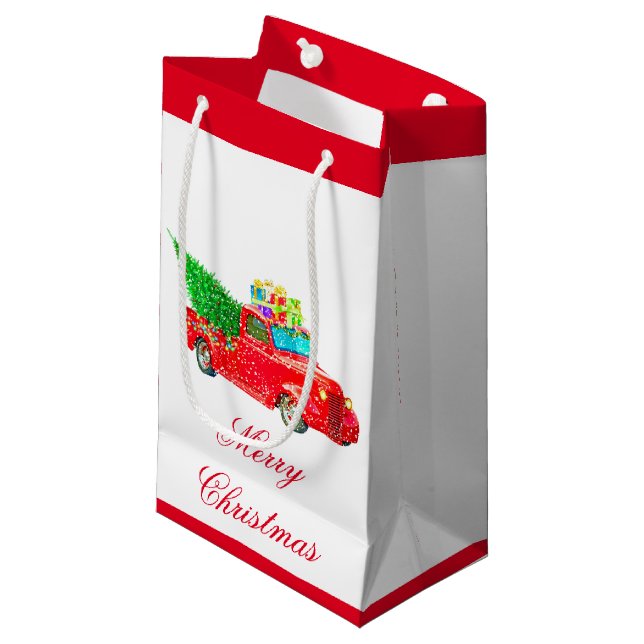 Holiday Gift Bag Kleine Geschenktüte (Vorderseite Schrägansicht)