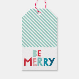 HOLIDAY GIFT sei fröhlich fröhlich fröhlich bunte Geschenkanhänger