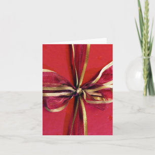 Holiday Gift Wrap and Bows Feiertagskarte