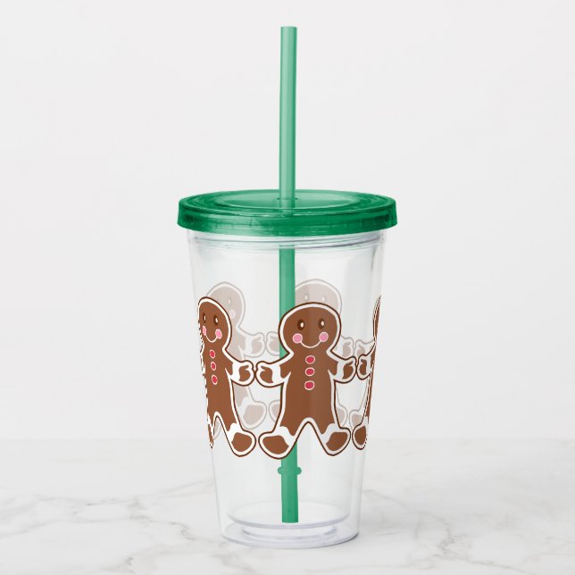 Holiday Gingerbread Beverage Tumbler Acryltrinkbecher (Vorderseite)