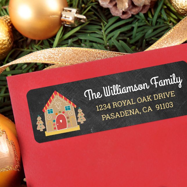 Holiday Gingerbread House Niedlich Chalkboard Scri (Von Creator hochgeladen)