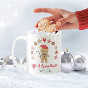 Holiday Gingerbread Man Offiziell Cookie Taster Zweifarbige Tasse