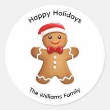 Holiday Gingerbread Man Personalisiert