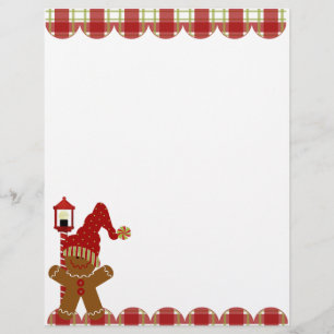 Holiday Gingerbrot Cookie Letterhead