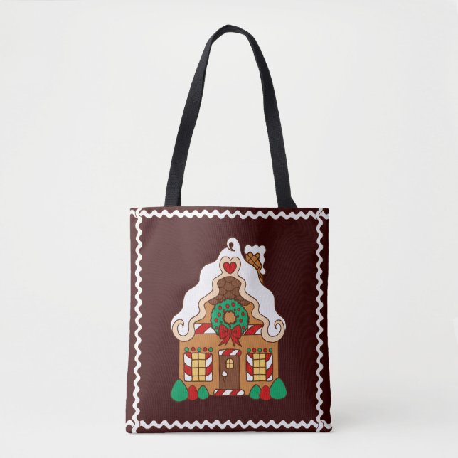 Holiday Gingerbrot House Tote Bag (Vorderseite)