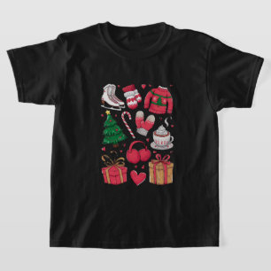 Holiday Girls Cute Kostüm Weihnachten T-Shirt