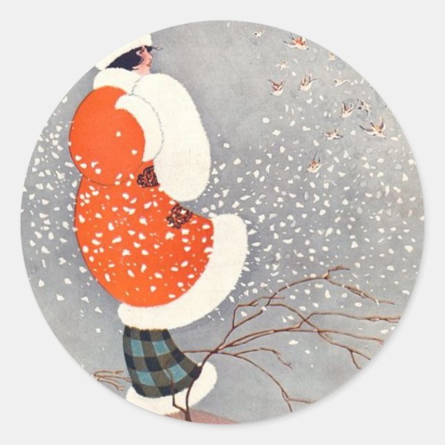 Holiday Glow Runder Aufkleber (Vorderseite)