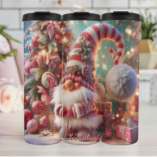 Holiday Gnome mit Geschenken Thermosbecher