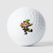 Holiday Golf Balls - St Patrick's Leprechaun