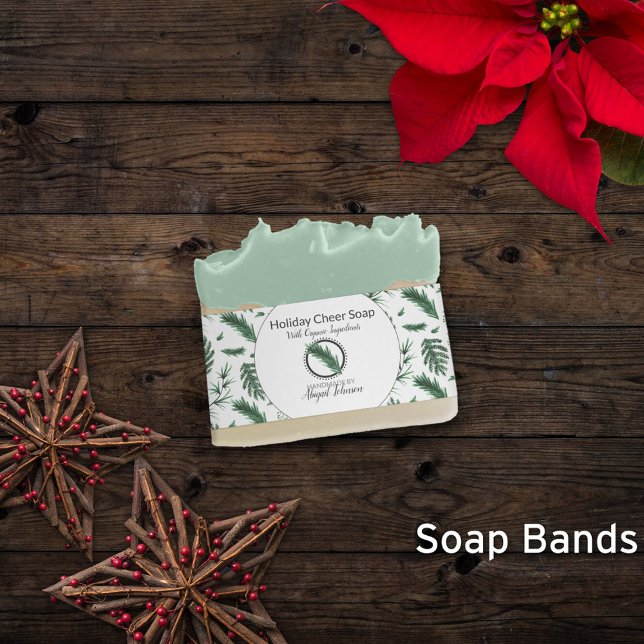 Holiday Greenery Artisan Soap Band Wrap (Von Creator hochgeladen)