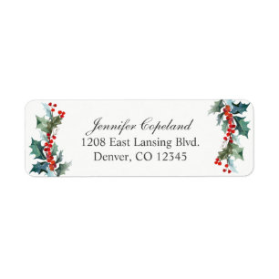 Holiday Greenery Watercolor Botanisch