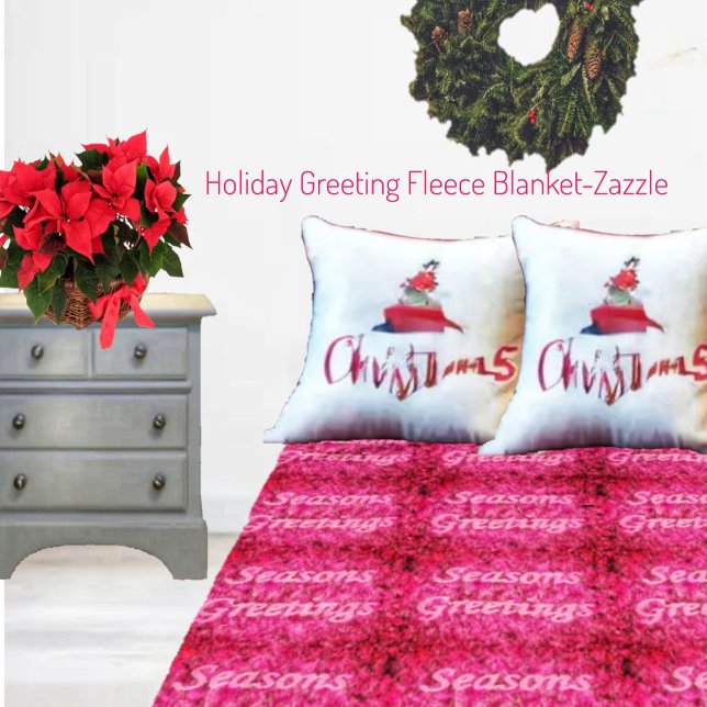Holiday Greeting Fleecedecke (Von Creator hochgeladen)
