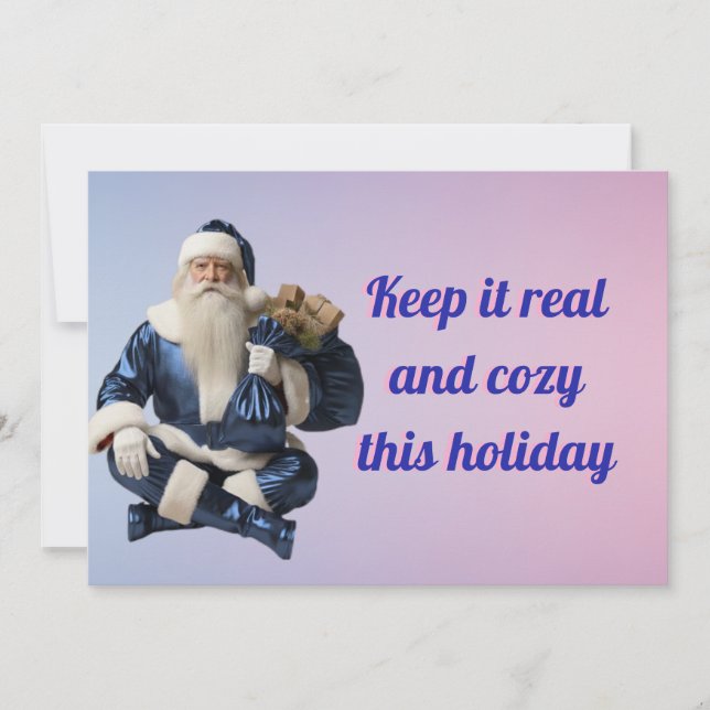 Holiday greeting with happy party  feiertagskarte (Vorderseite)