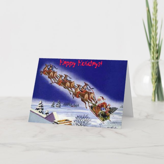 Holiday Greetings Feiertagskarte (Vorderseite)