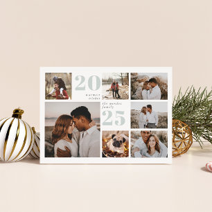 Holiday Grid   Moderne Foto Collage Card Feiertagskarte