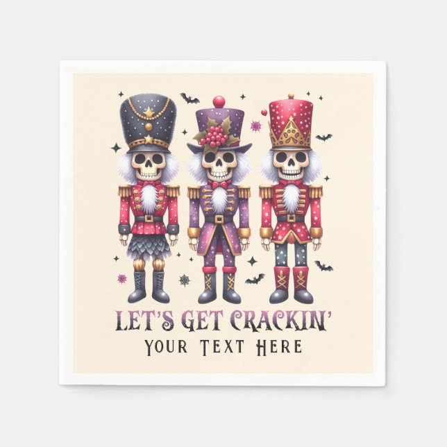 Holiday Hallowmas Party Weihnachten Weihnachten Serviette (Vorderseite)