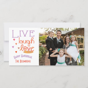 Holiday Happy Hanukkah Card "Liebe a Latke" Feiertagskarte