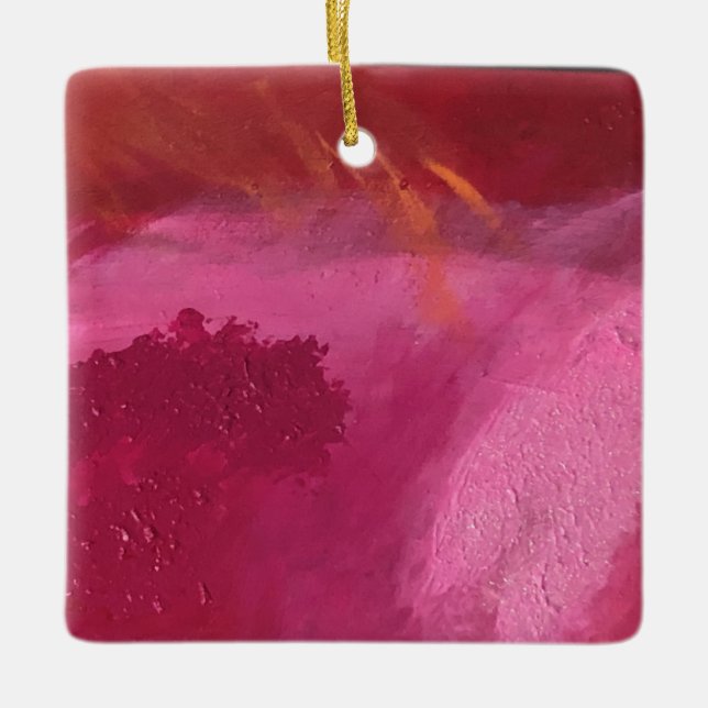 Holiday Happy Keramikornament (Vorderseite)