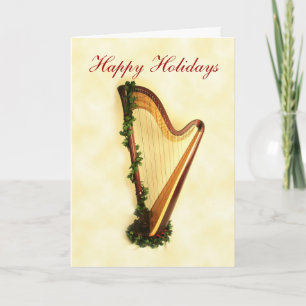 Holiday Harp Card Feiertagskarte