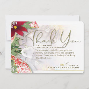 Holiday Heart Beileid Danke Karte