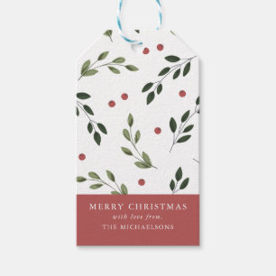 Holiday Holly Geschenktag Geschenkanhänger