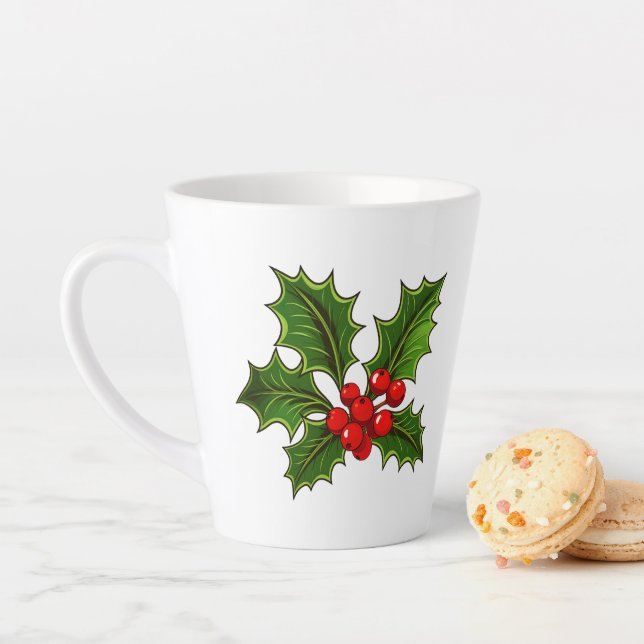 Holiday Holly Latte Tasse (Beispiel)