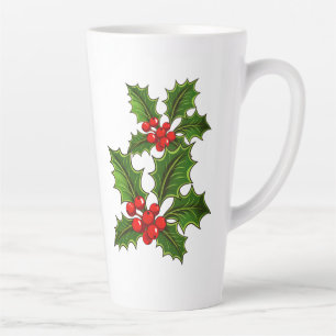 Holiday Holly Latte Tasse