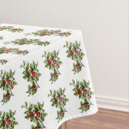 Holiday Holly Retro Style Tableclout Tischdecke