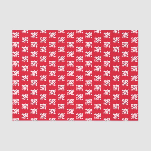 Holiday Holly Tissue Paper Seidenpapier (Vorderseite)