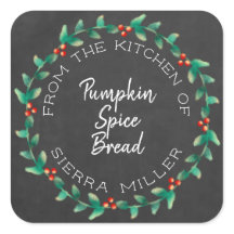 Holiday Holly Wreath Chalkboard Leckereien