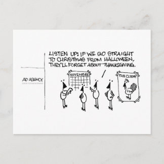 Holiday Hoopla Postcard Feiertagspostkarte