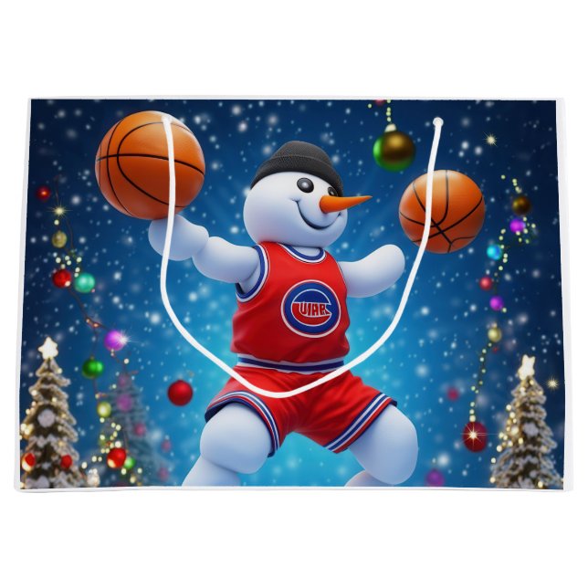 Holiday Hoops Große Geschenktüte (Vorderseite)