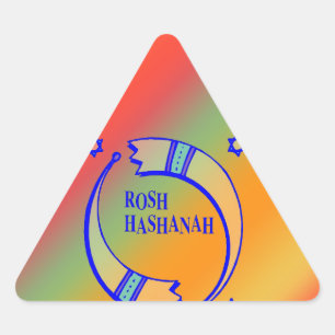 Holiday Horns - Dreieckiger Aufkleber