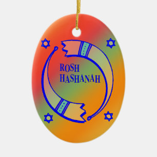 Holiday Horns - Keramikornament