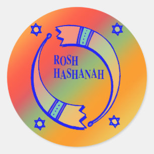 Holiday Horns - Runder Aufkleber