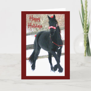 Holiday Horse Greeting Cards Feiertagskarte