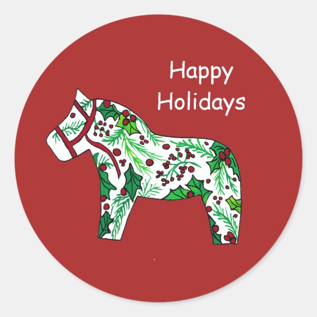 Holiday Horse Sticker (Vorderseite)