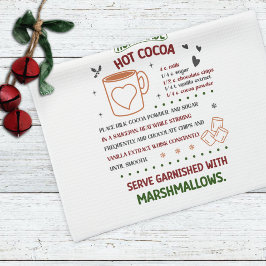Holiday Hot Cocoa Rezept Weihnachten Geschirrtuch