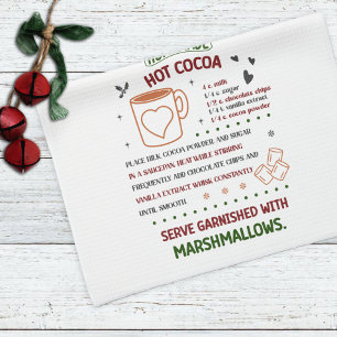 Holiday Hot Cocoa Rezept Weihnachten Geschirrtuch