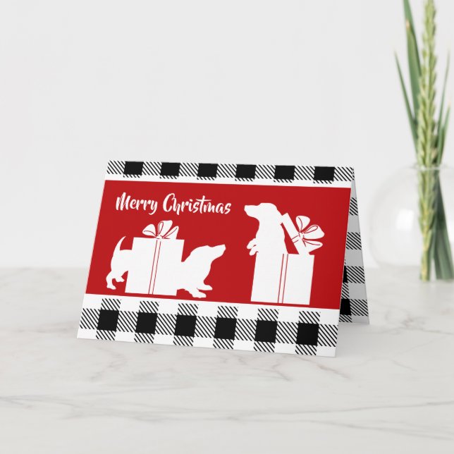 Holiday Hounds Dackel Weihnachten (Vorderseite)