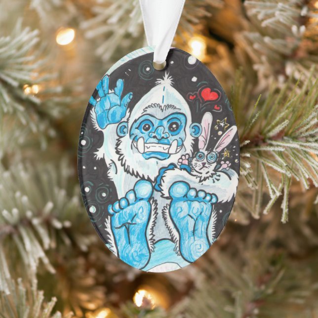 Holiday Hugs Yeti Ornament (Baum)