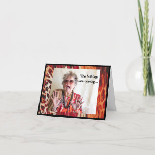 Holiday Humour Tinsel in einer wirren Grußkarte Karte