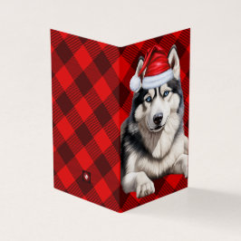 Holiday Husky Dog Red Buffalo Karierte Weihnachten