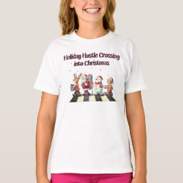 Holiday Hustle Crossing in Weihnachten Frauen T-Shirt