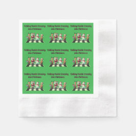 Holiday Hustle Crossing in Weihnachts-Papier Serviette